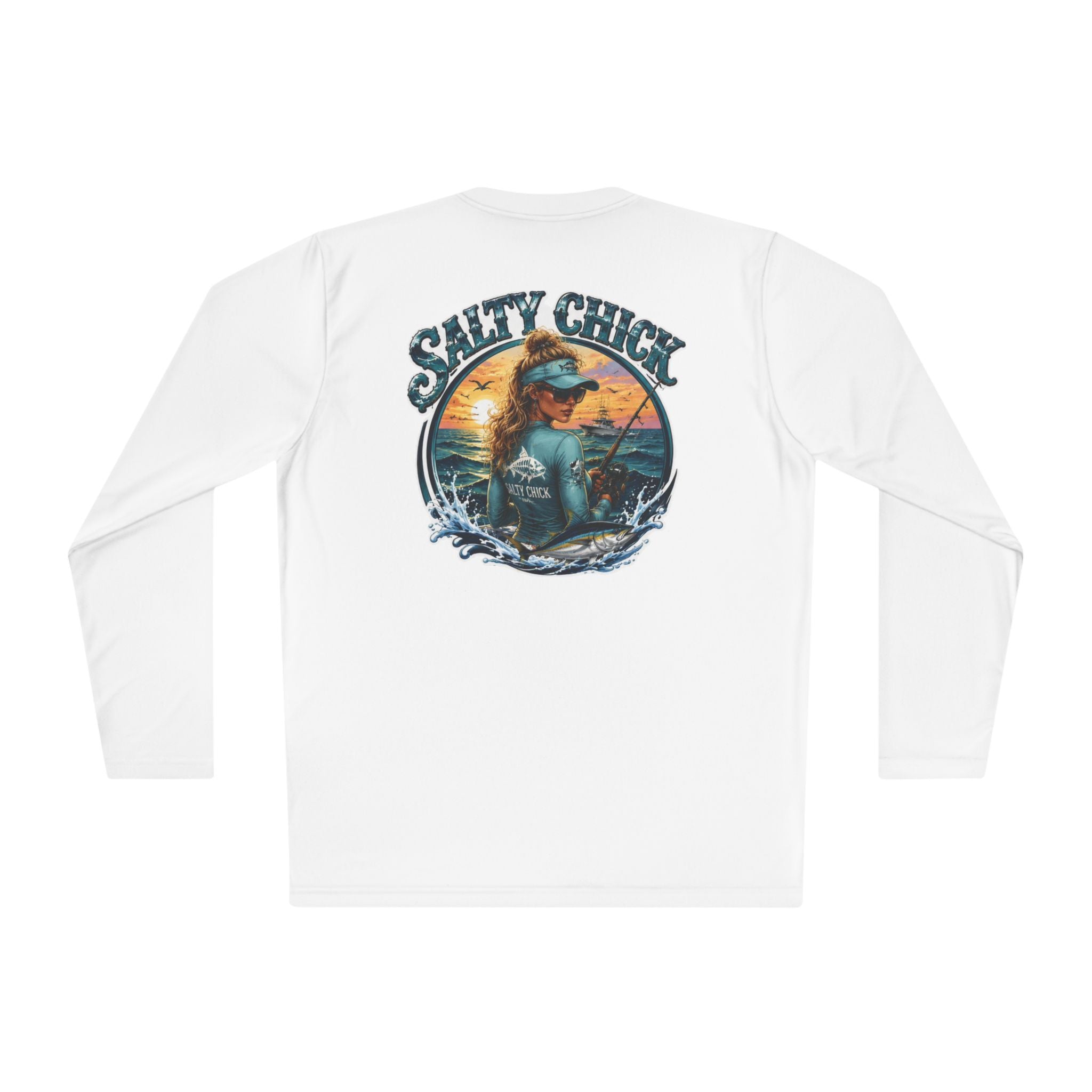 Salty Chick Blonde Long Sleeve Performance Tee – Fishing