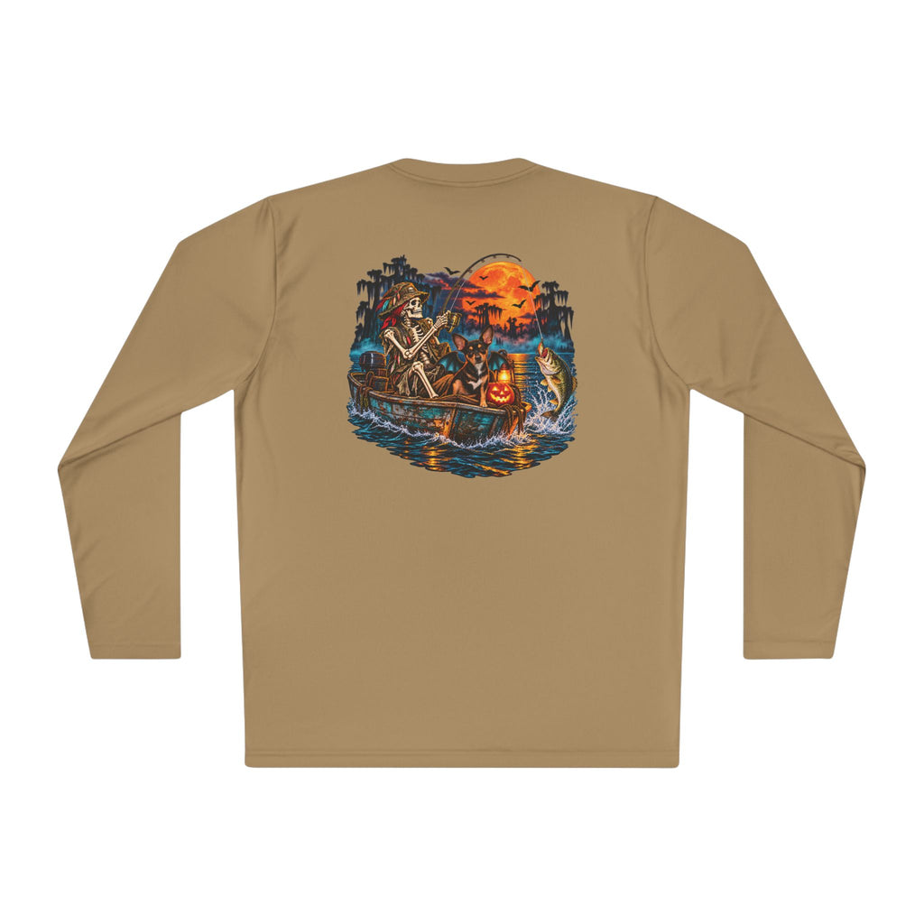 Haunted Waters Fishing Shirt – Skeleton Angler & Dog