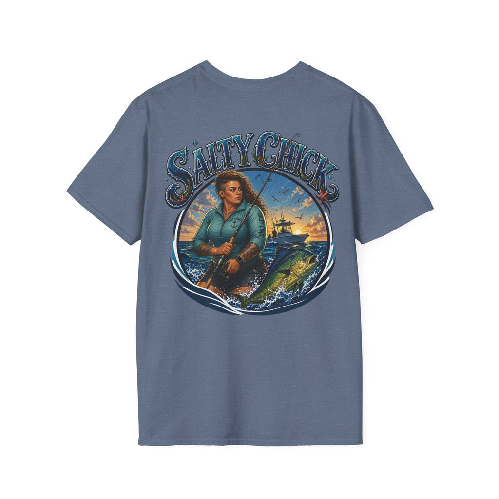 Salty Chick Saltwater Soul Cotton Tee – Fishing