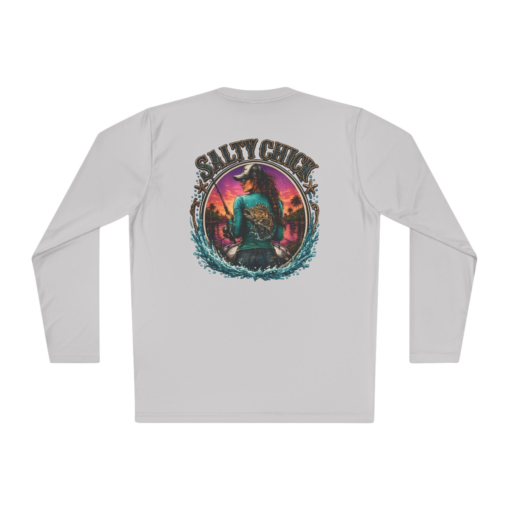 Salty Chick Cast & Reel Long Sleeve – Fishing