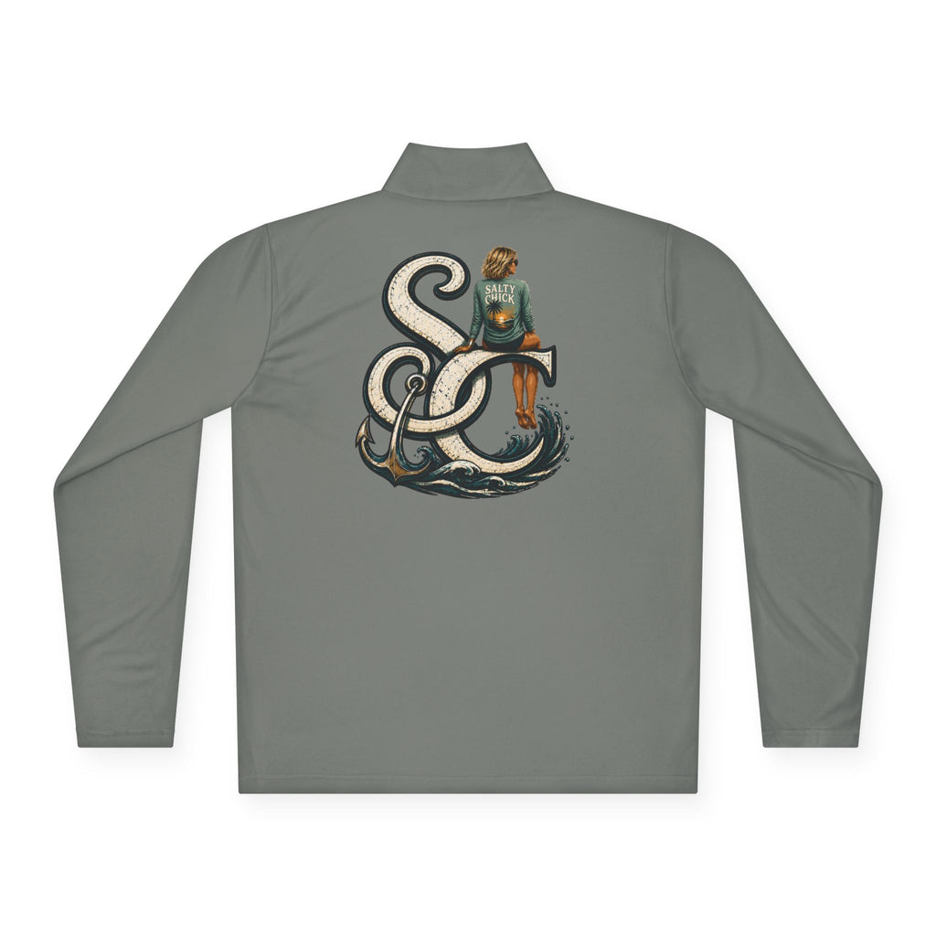 Quarter-Zip Performance Pullover — SC Logo blonde