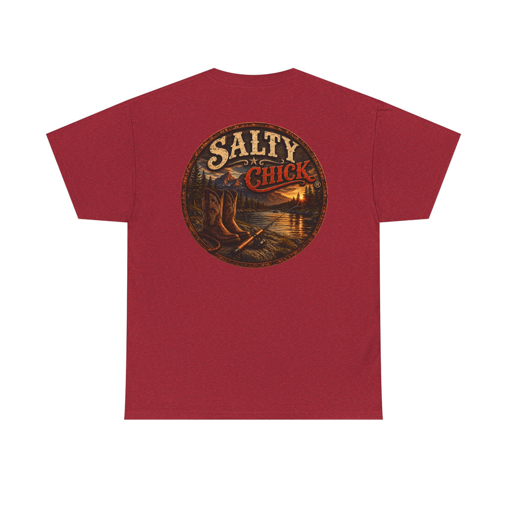 Salty Chick Boots & Bait Cotton Tee – Fishing