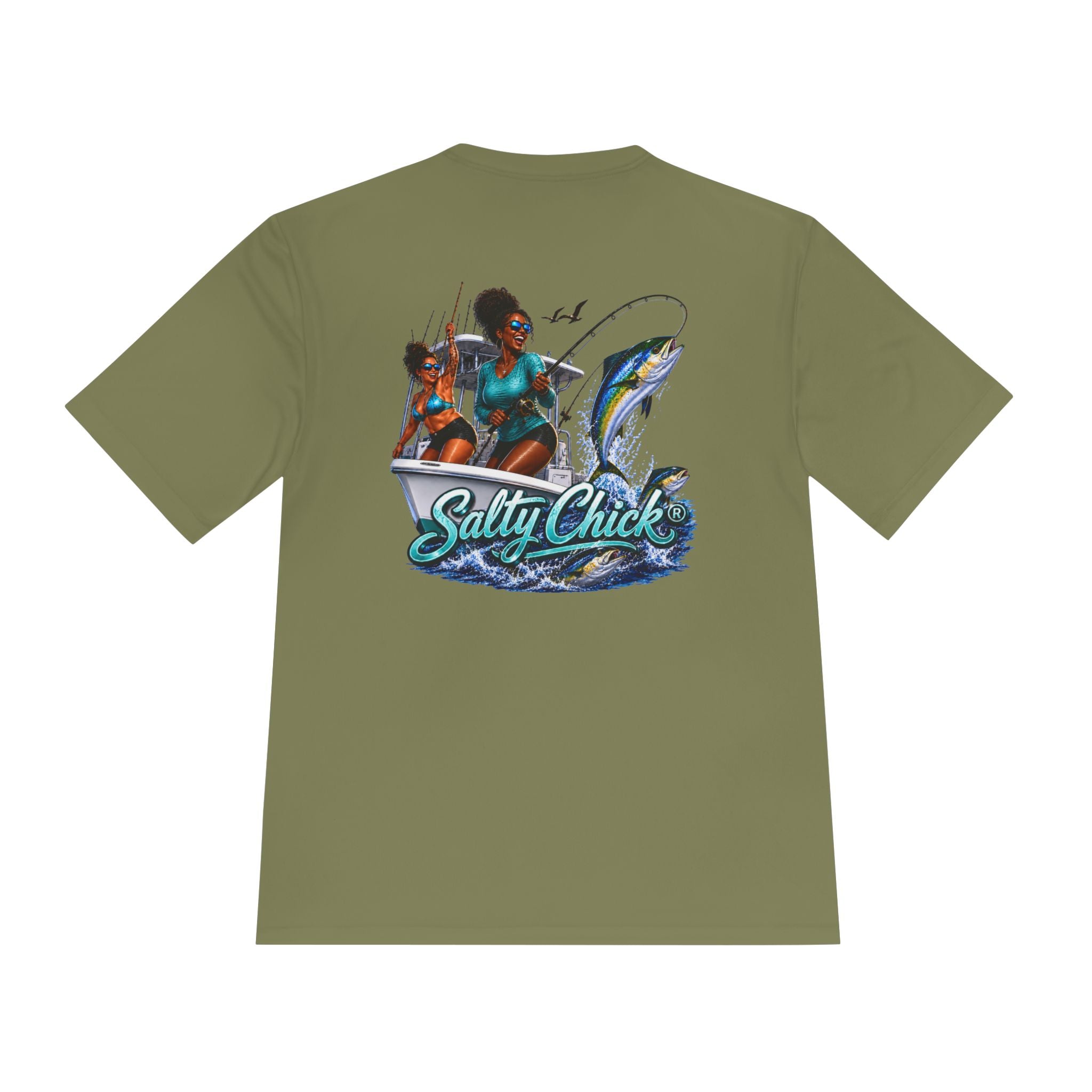 Salty Chick Saltwater Soul Moisture Wicking Tee – Fishing