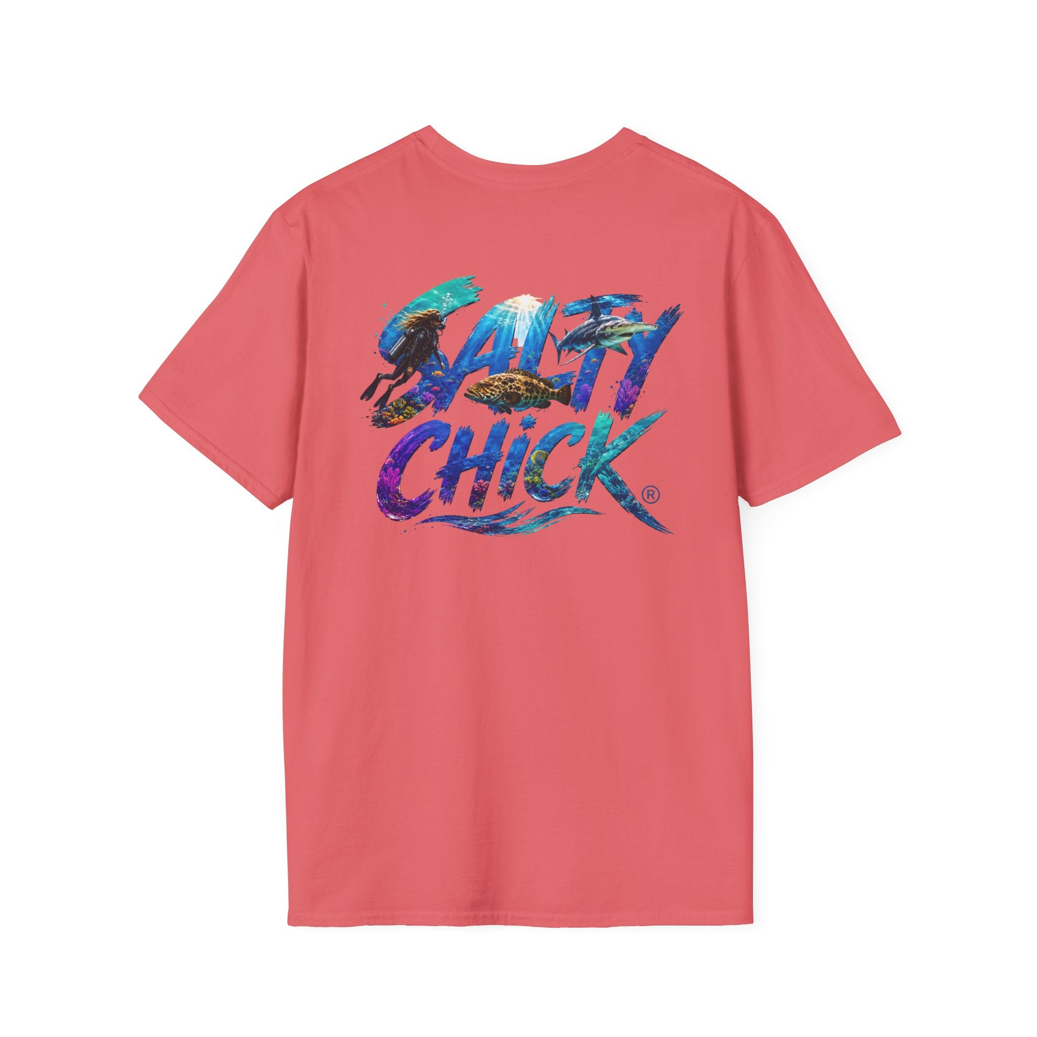 Salty Chick Diver Down Cotton Tee – Coastal Life