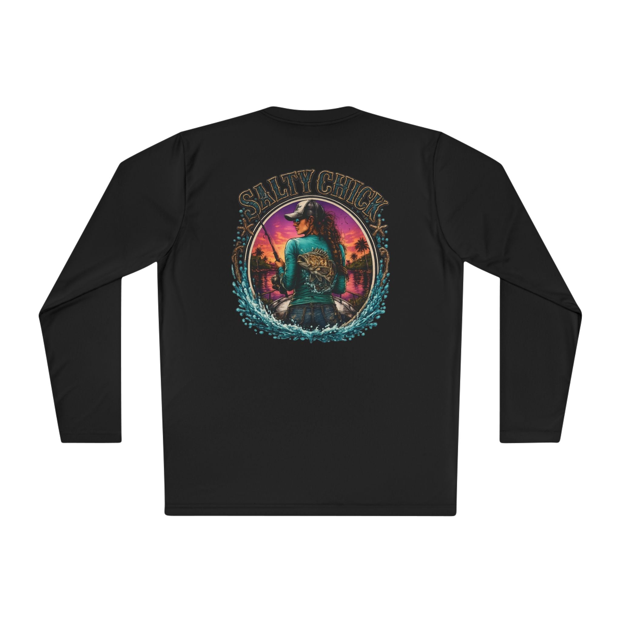 Salty Chick Cast & Reel Long Sleeve – Fishing