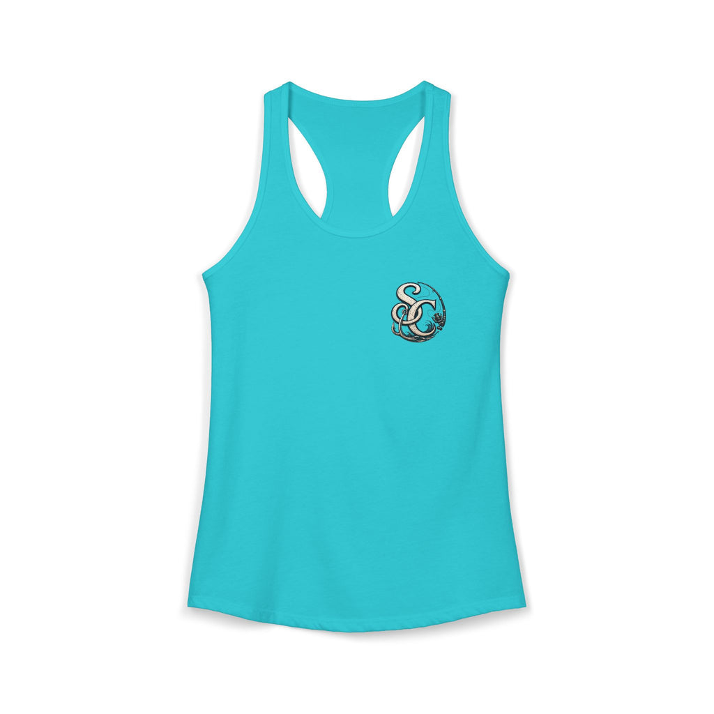 Performance Racerback Tank-SC fishing logo
