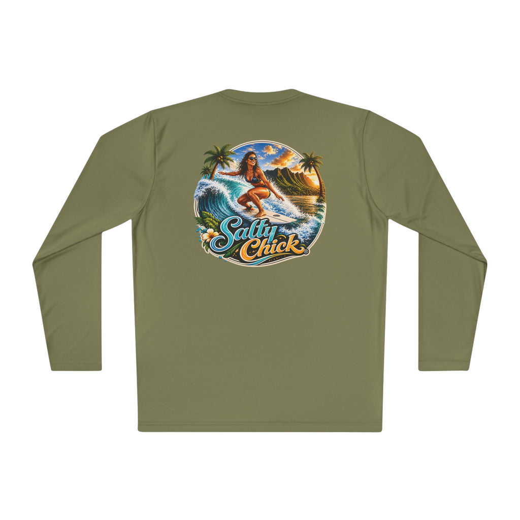 Salty Chick Surf & Swell Long Sleeve Performance Tee – Coastal Life