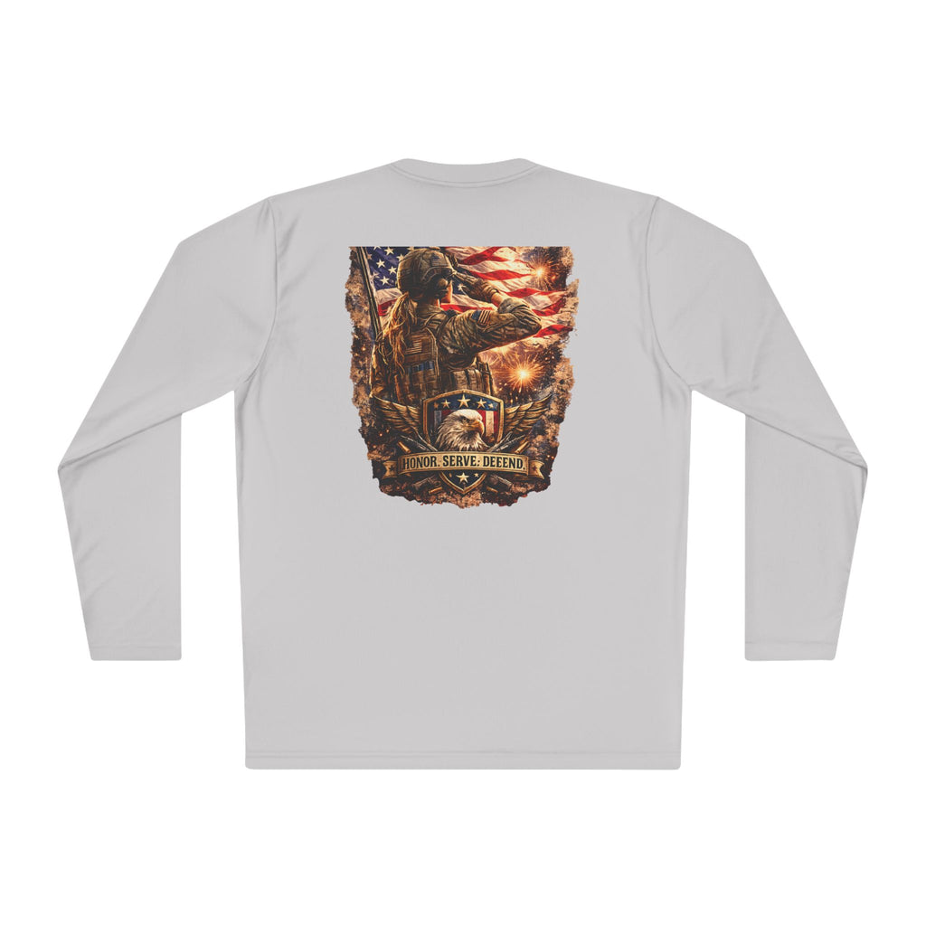 Copy of Moisture Wicking Long Sleeve-Military salute