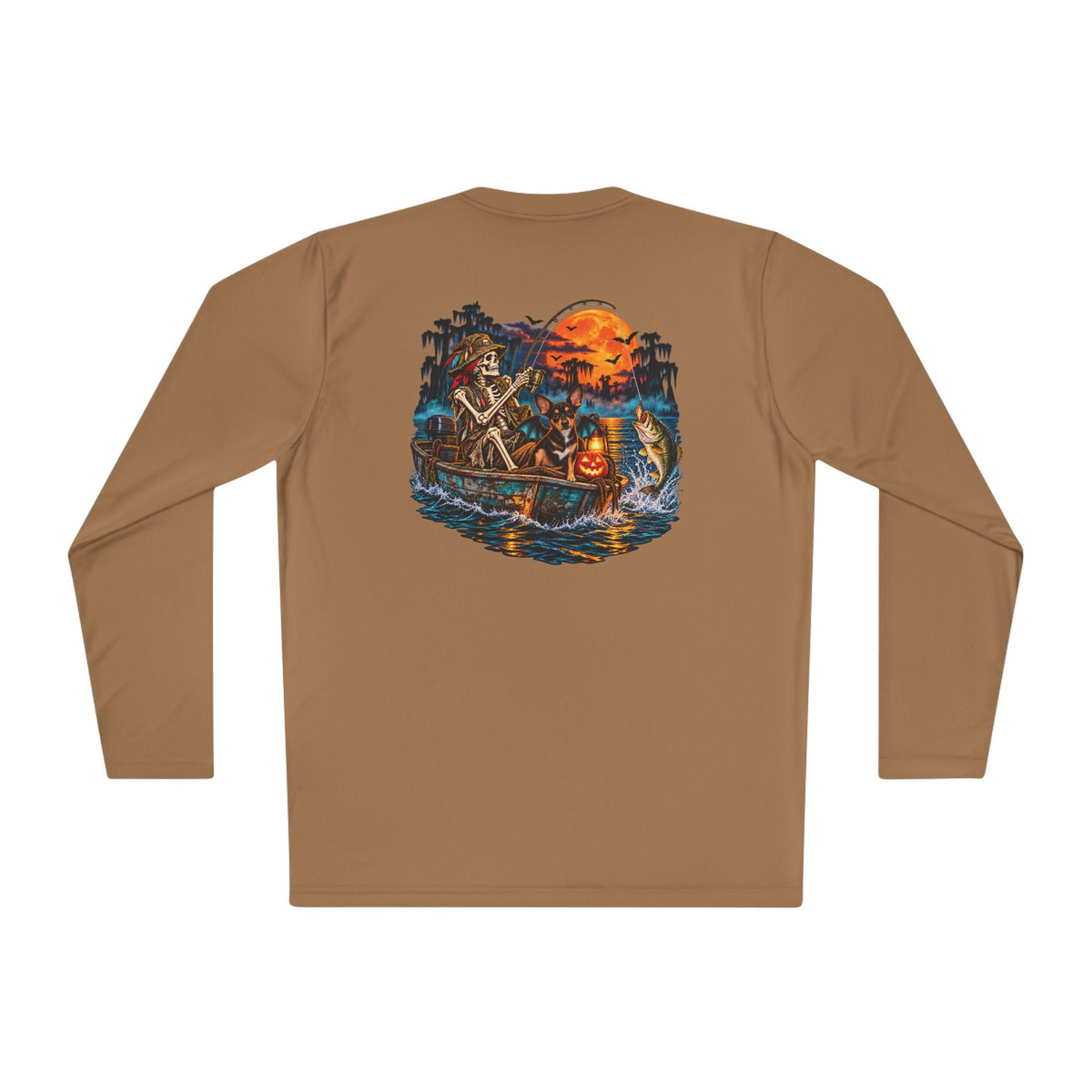 Haunted Waters Fishing Shirt – Skeleton Angler & Dog