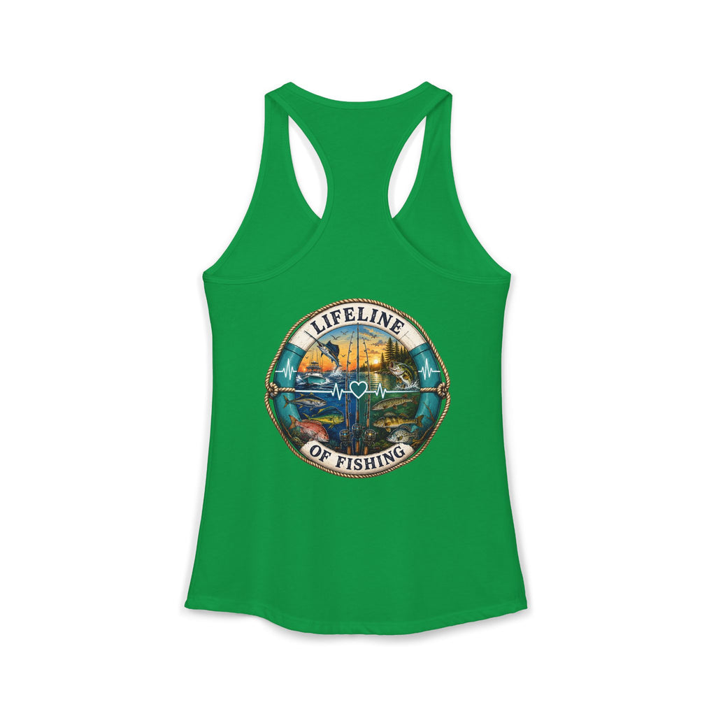 Performance Racerback Tank-Lifeline of fishing