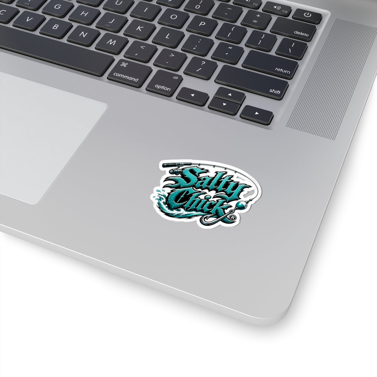 Salty Chick Fishing Rod Kiss-Cut Vinyl Sticker
