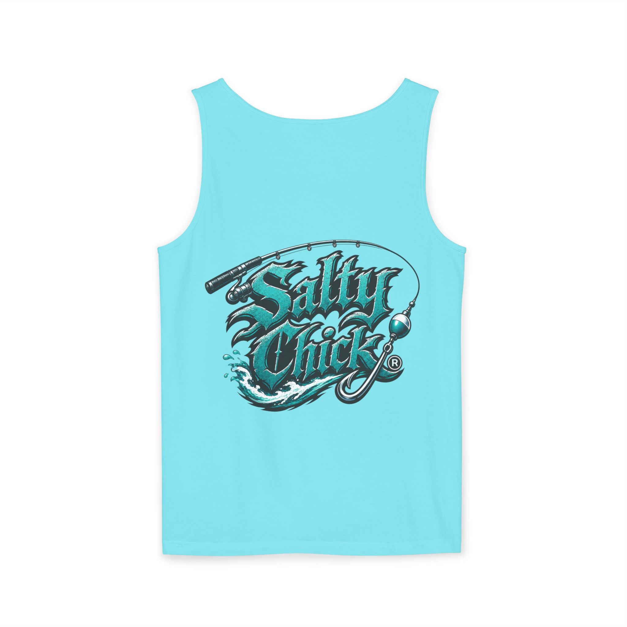 Salty Chick Tide & Hook Garment-Dyed Tank – Fishing