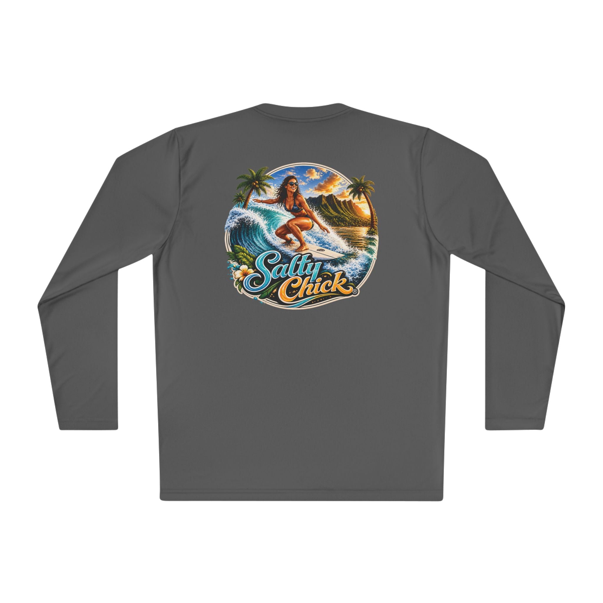 Salty Chick Surf & Swell Long Sleeve Performance Tee – Coastal Life