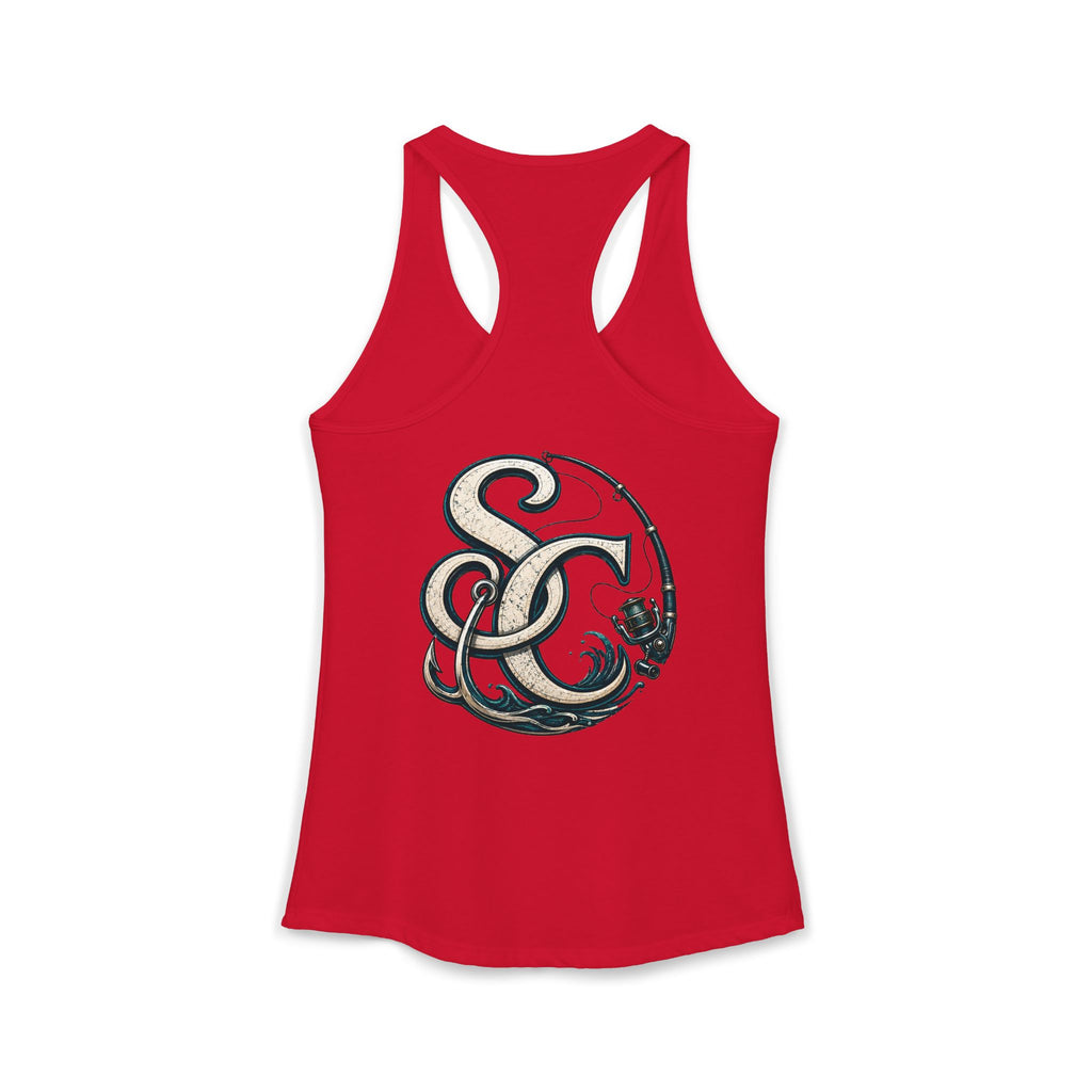 Performance Racerback Tank-SC fishing logo