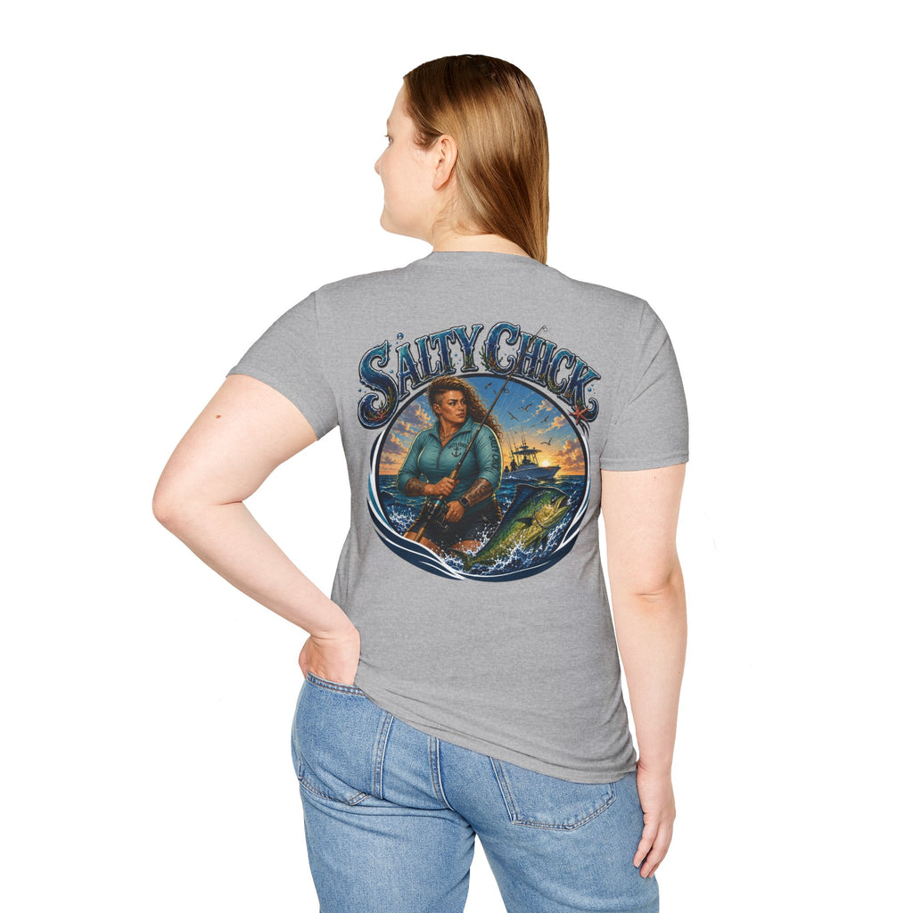 Salty Chick Saltwater Soul Cotton Tee – Fishing