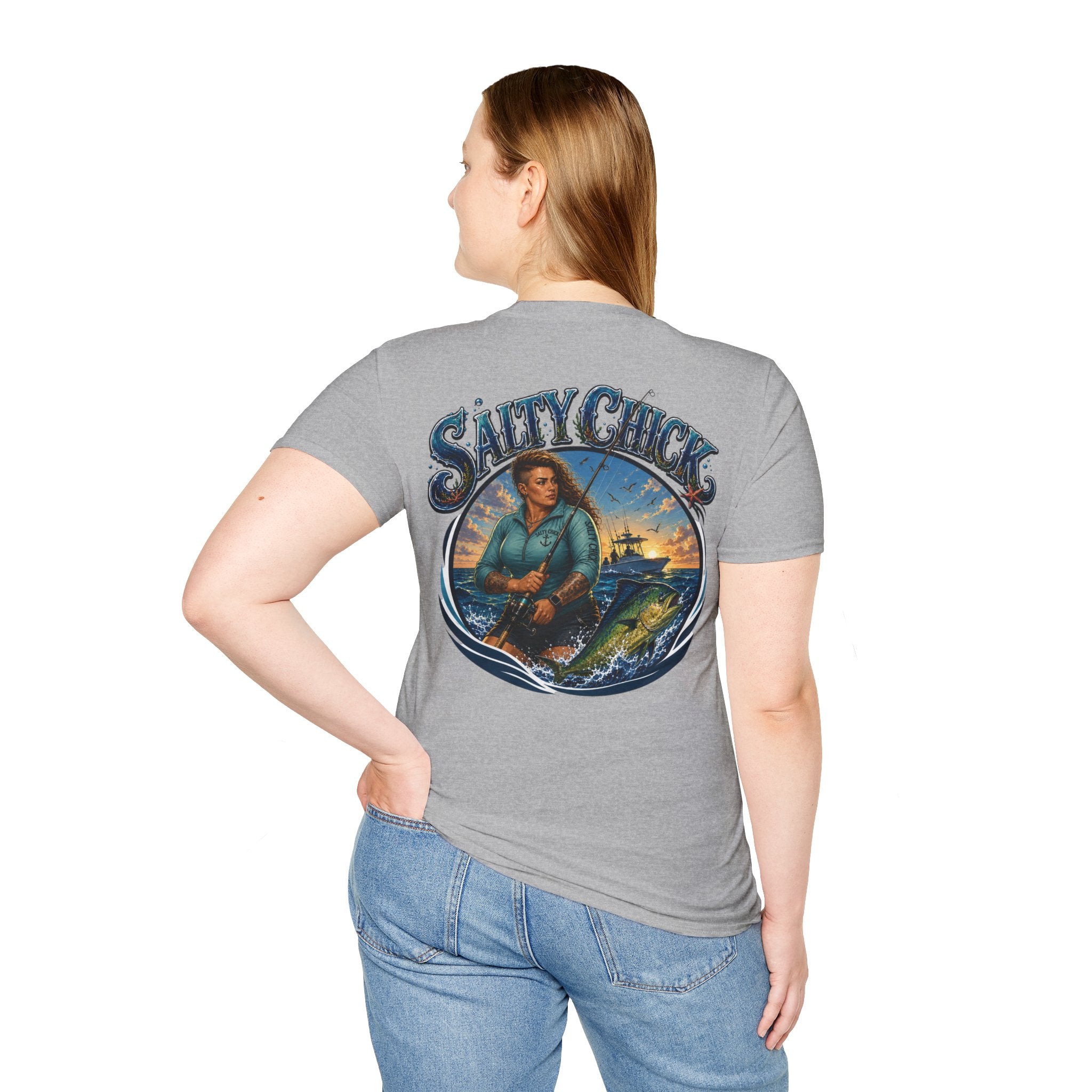 Salty Chick Saltwater Soul Cotton Tee – Fishing