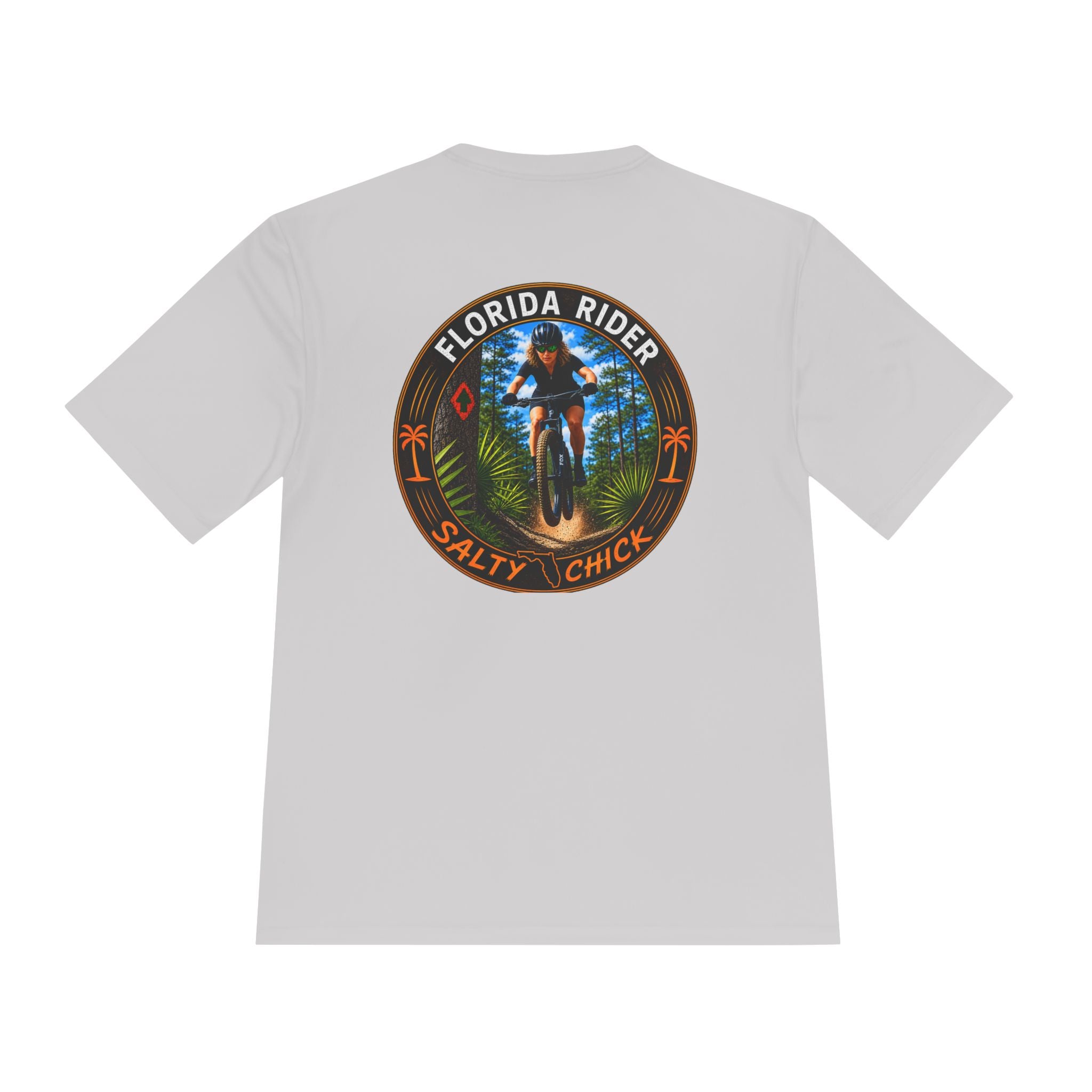 Salty Chick Singletrack Performance Tee – Mountain Biking & Trails
