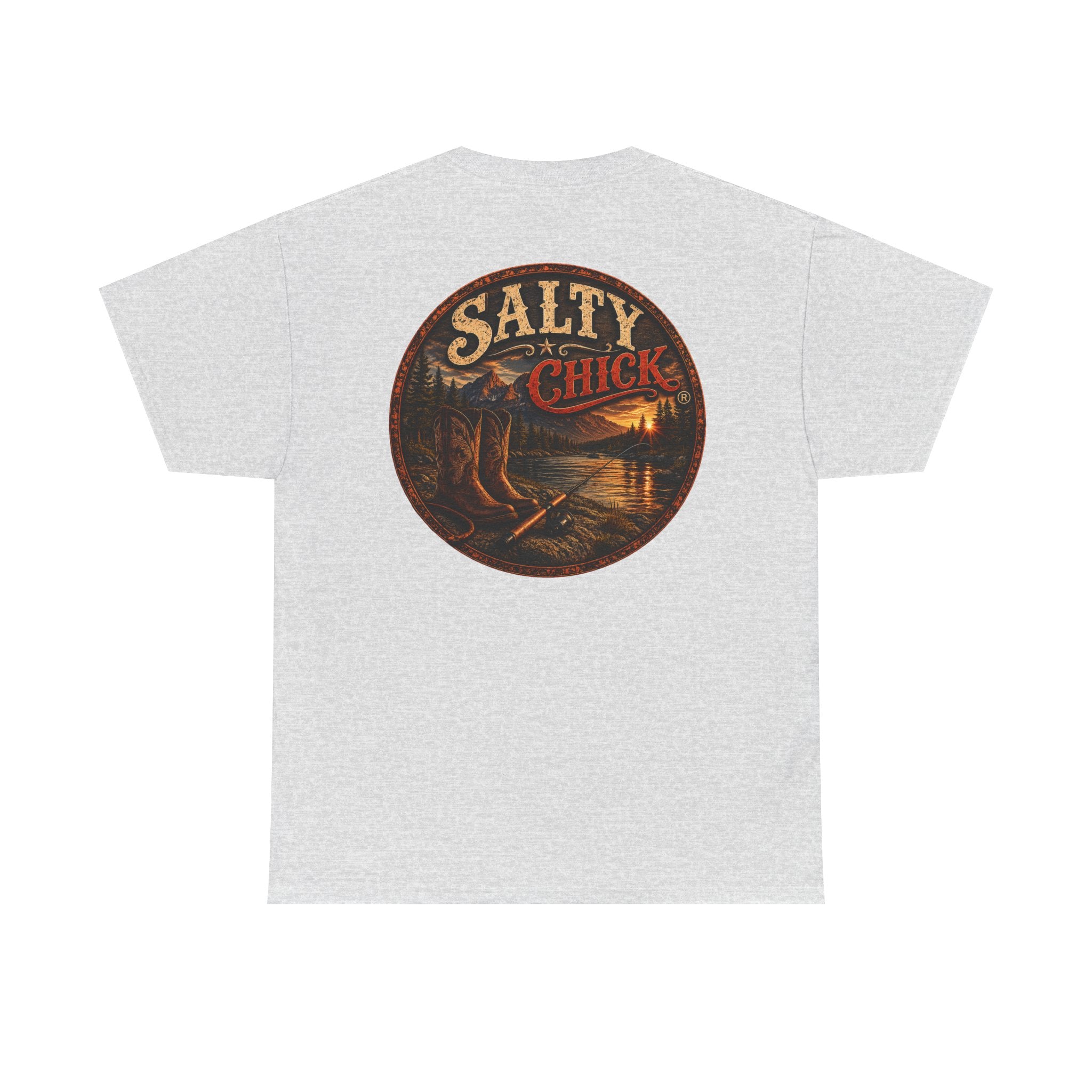 Salty Chick Boots & Bait Cotton Tee – Fishing