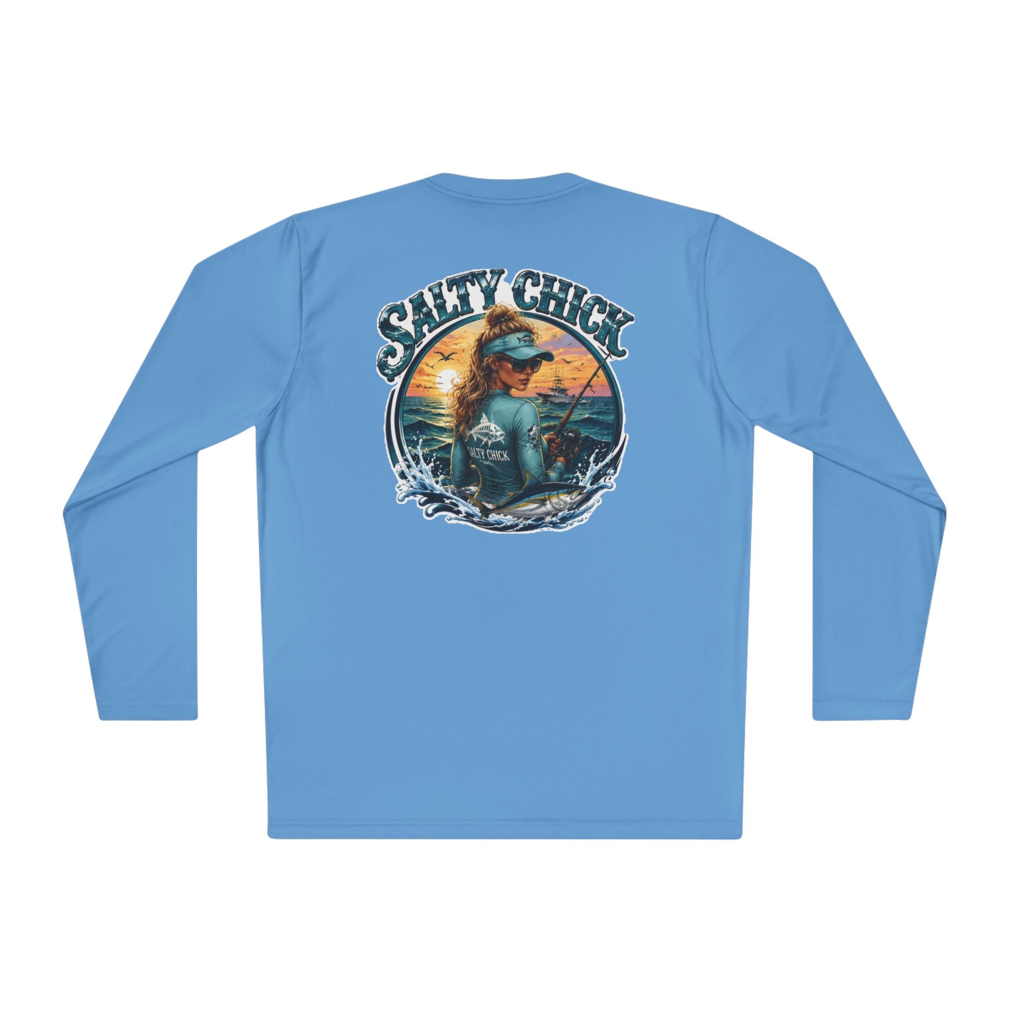 Salty Chick Blonde Long Sleeve Performance Tee – Fishing