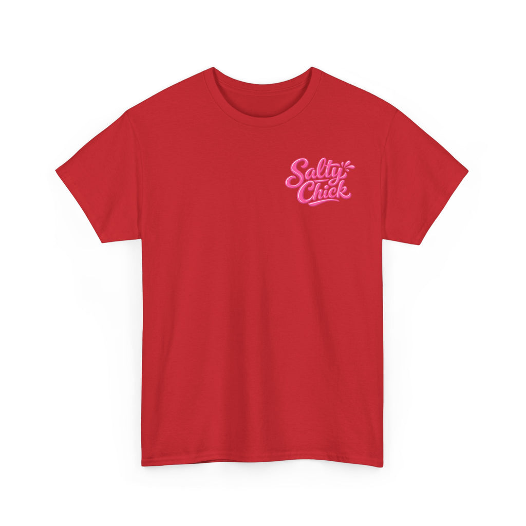 Salty Chick Hooked & Happy Heavy Cotton Tee – Fishing