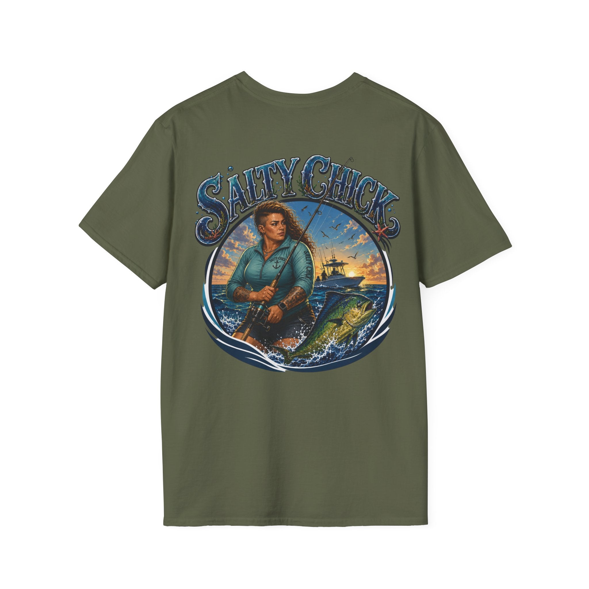 Salty Chick Saltwater Soul Cotton Tee – Fishing