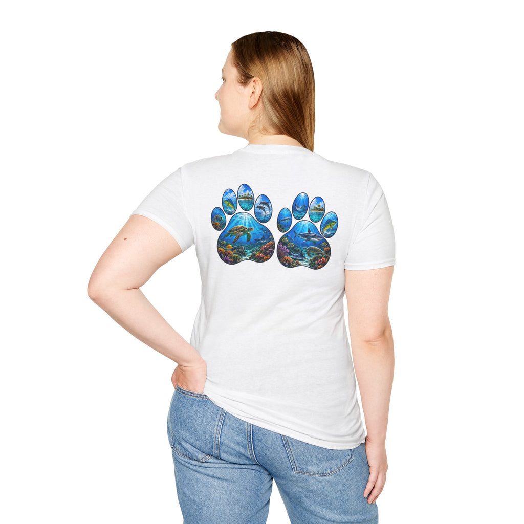 Salty Chick Dog Paws Cotton Tee – Coastal Life