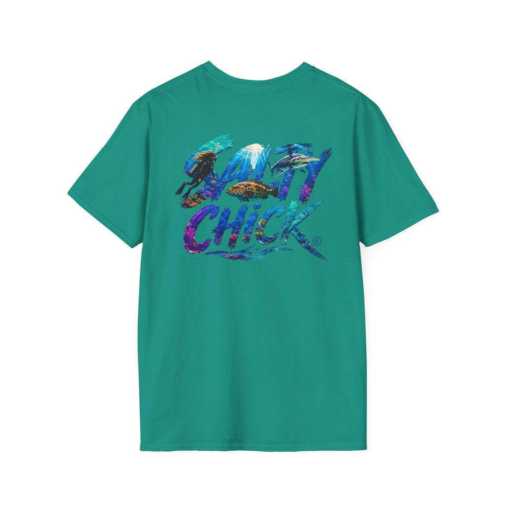 Salty Chick Diver Down Cotton Tee – Coastal Life