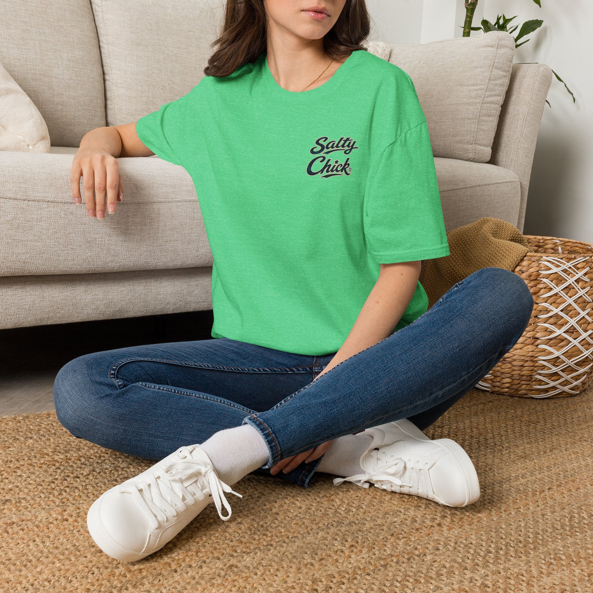 Salty Chick State of Florida Cotton Tee – Coastal Life