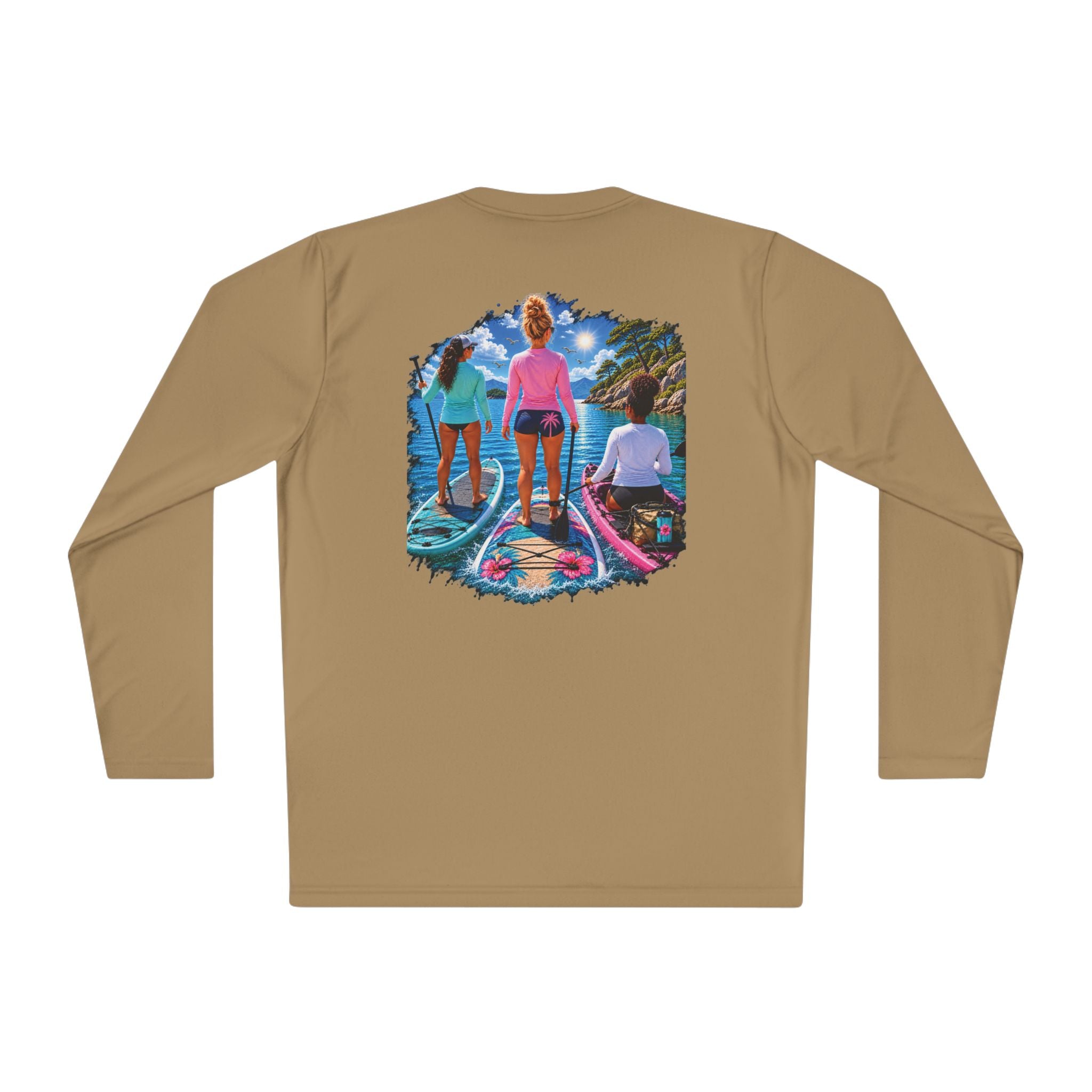 Paddleboading on the river Moisture Wicking Long Sleeve