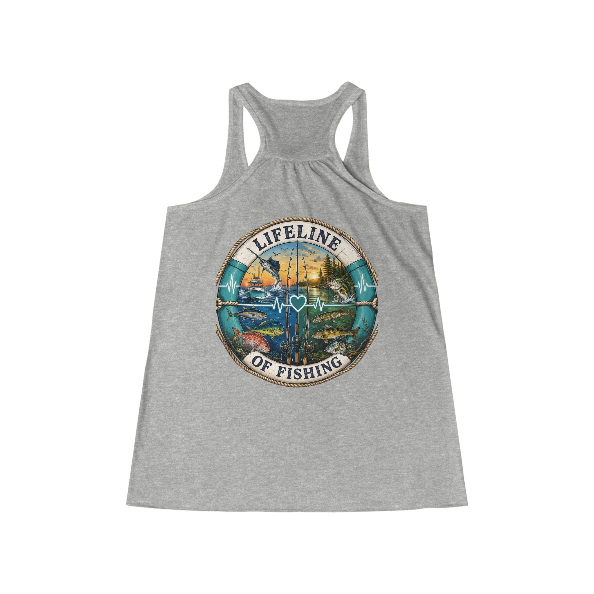 Salty Chick Lifeline Racerback Tank – Fishing