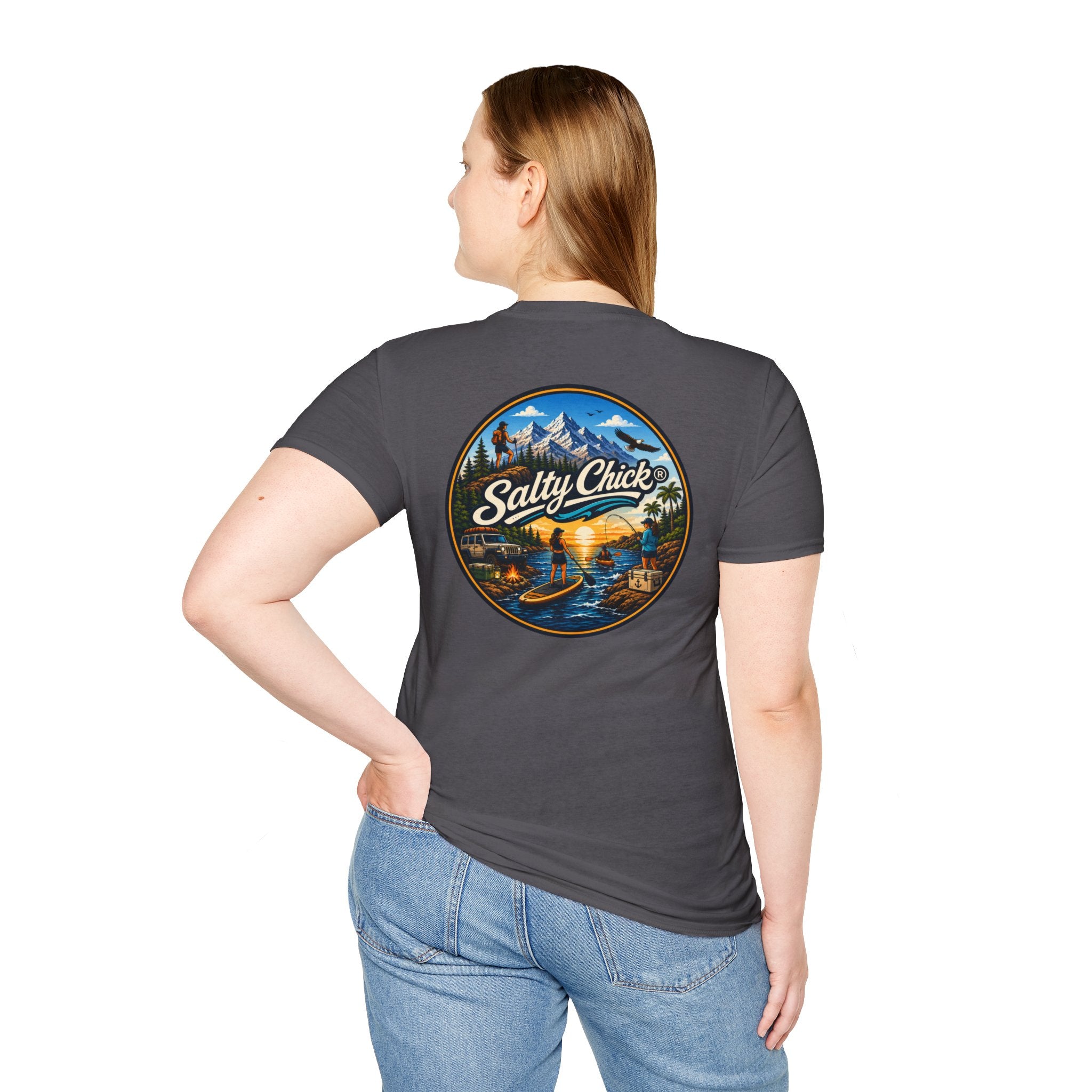 Salty Chick Universal Logo Cotton Tee – Coastal Life