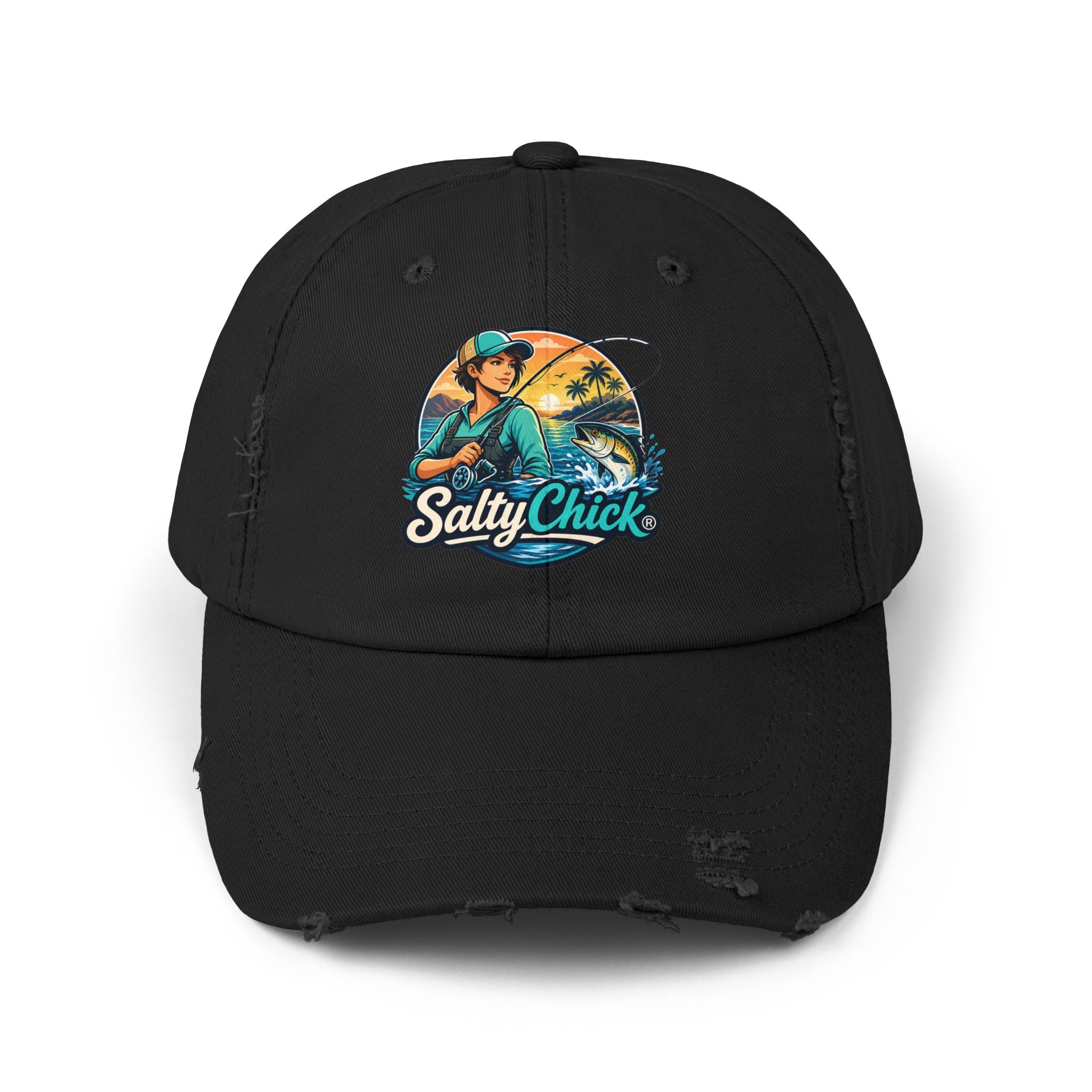 Salty Chick Coastal Wanderer Distressed Cap – Coastal Life