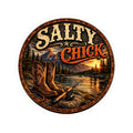 Salty Chick Boots & Fishing Pole Kiss-Cut Vinyl Sticker