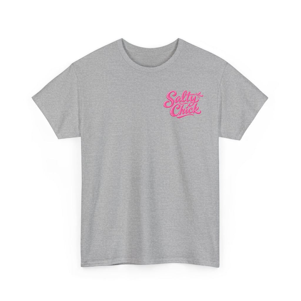 Salty Chick Hooked & Happy Heavy Cotton Tee – Fishing