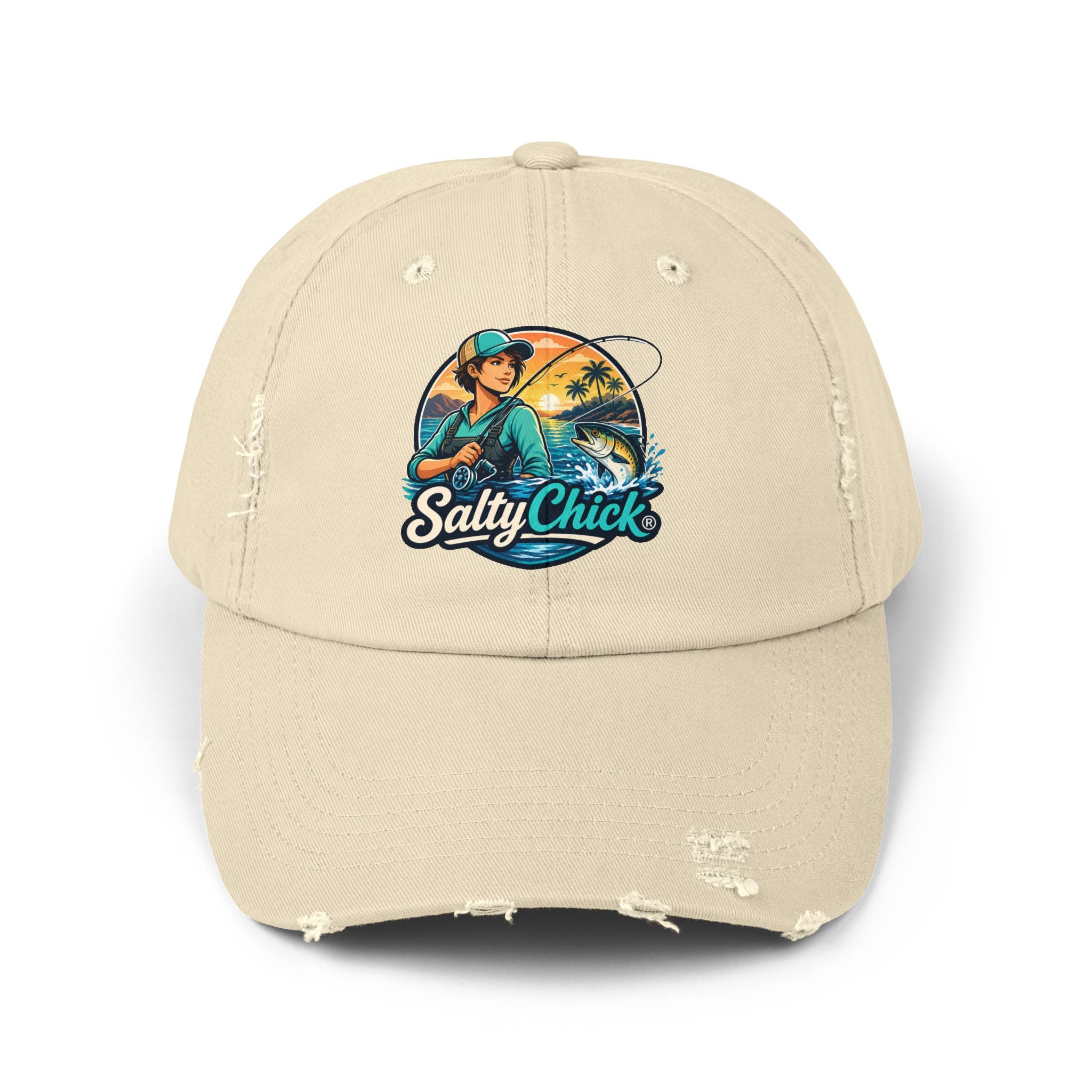 Salty Chick Coastal Wanderer Distressed Cap – Coastal Life