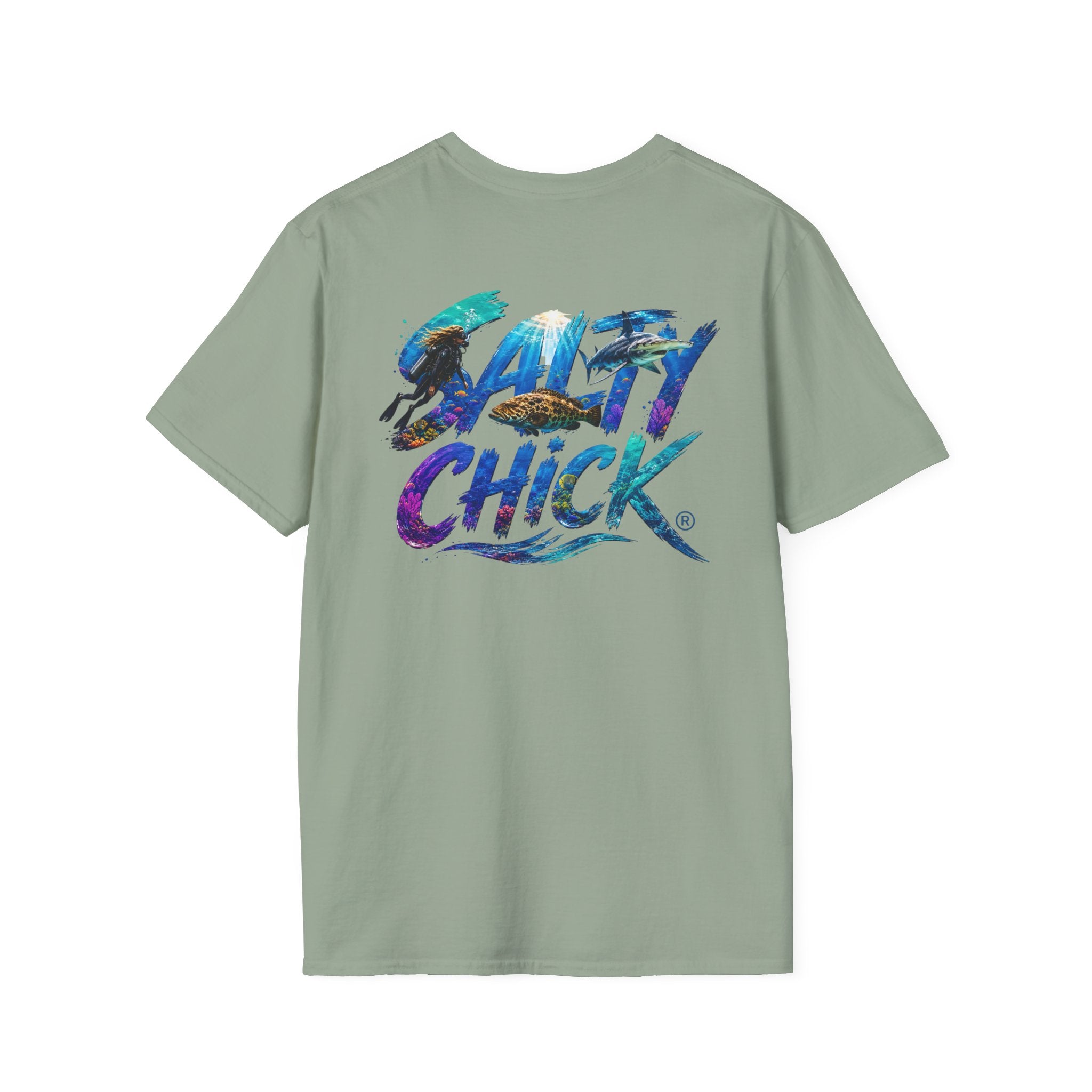 Salty Chick Diver Down Cotton Tee – Coastal Life