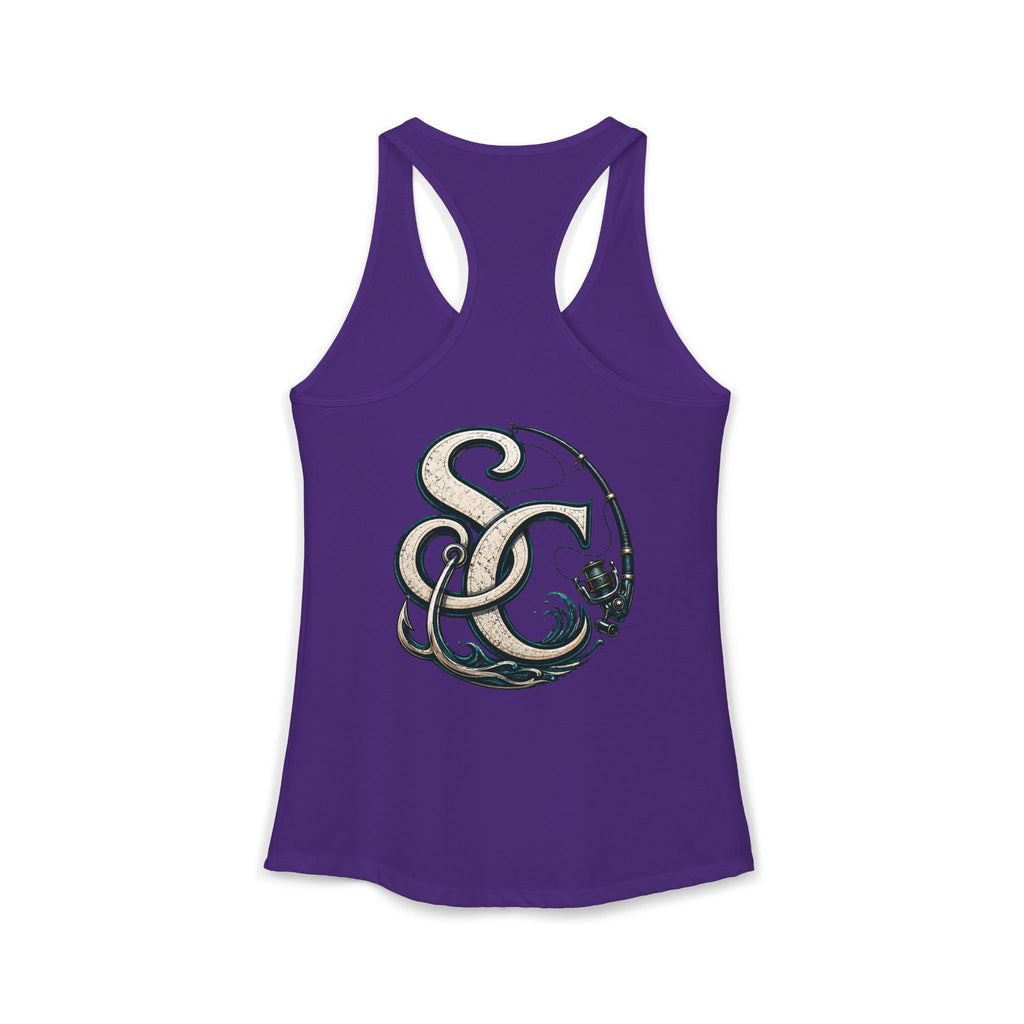 Performance Racerback Tank-SC fishing logo