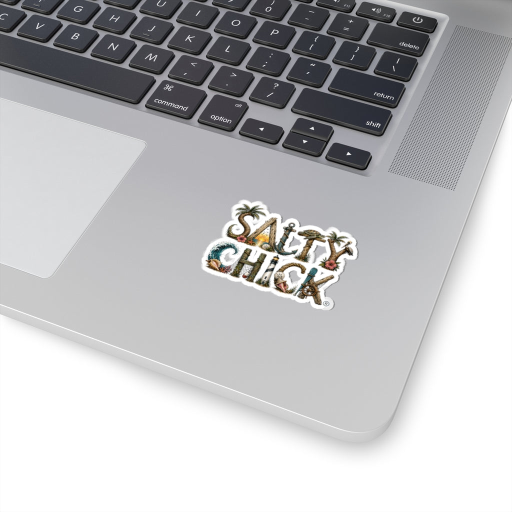 Salty Chick Unique Lettering Kiss-Cut Vinyl Sticker