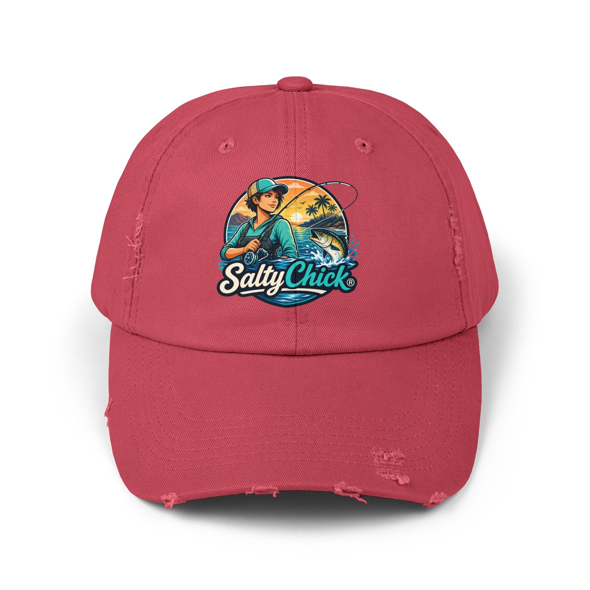 Salty Chick Coastal Wanderer Distressed Cap – Coastal Life