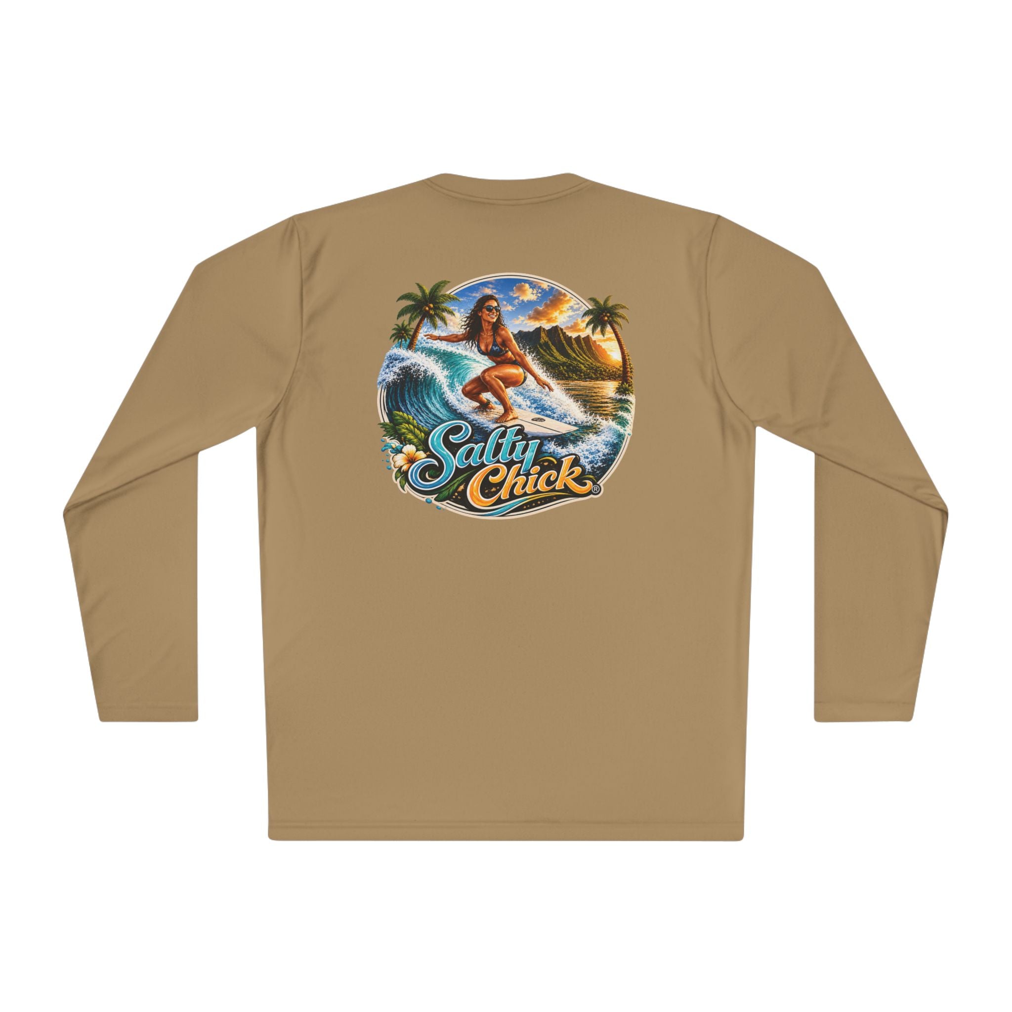 Salty Chick Surf & Swell Long Sleeve Performance Tee – Coastal Life