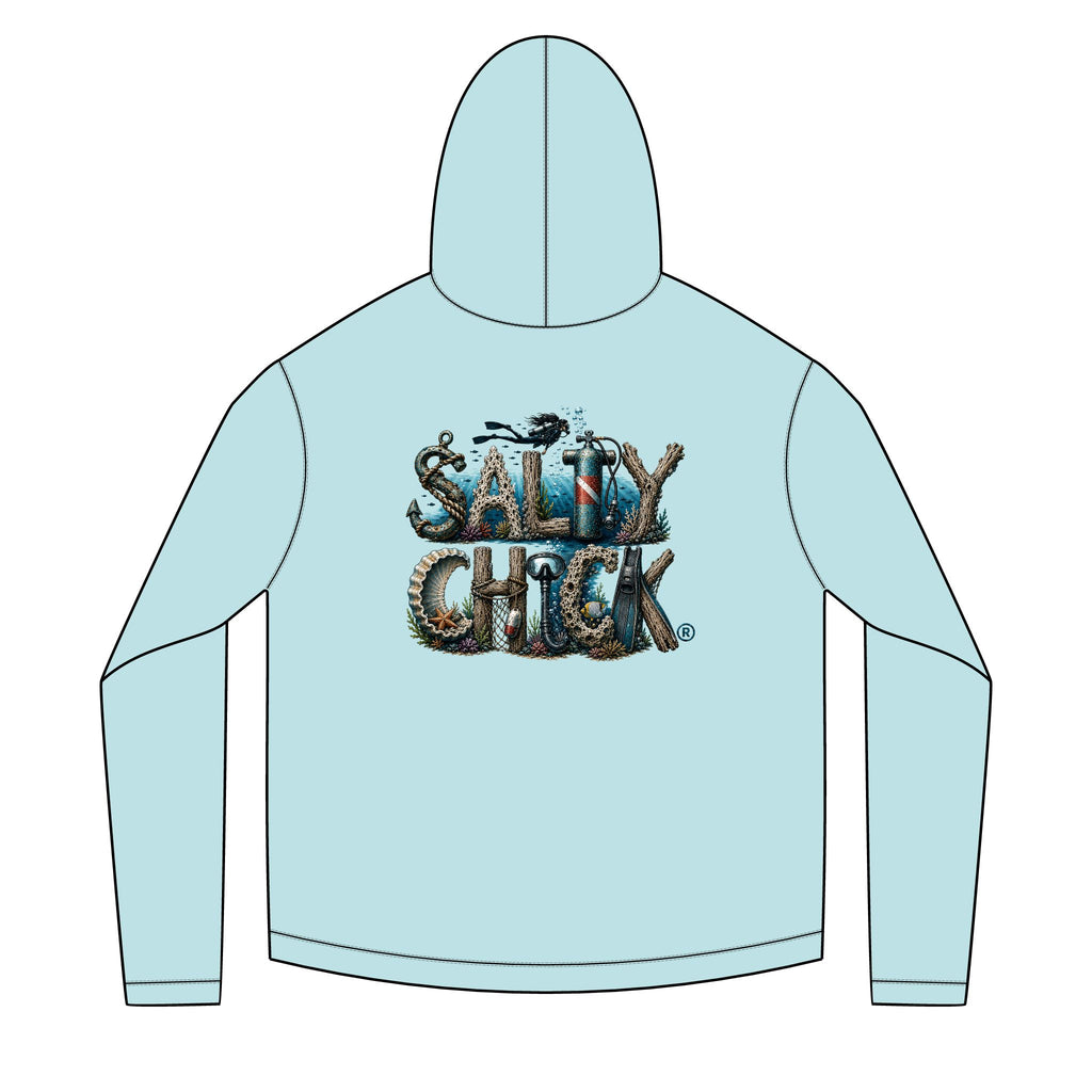 Salty Chick Deep Dive Long Sleeve Solar Hoodie – Coastal Life