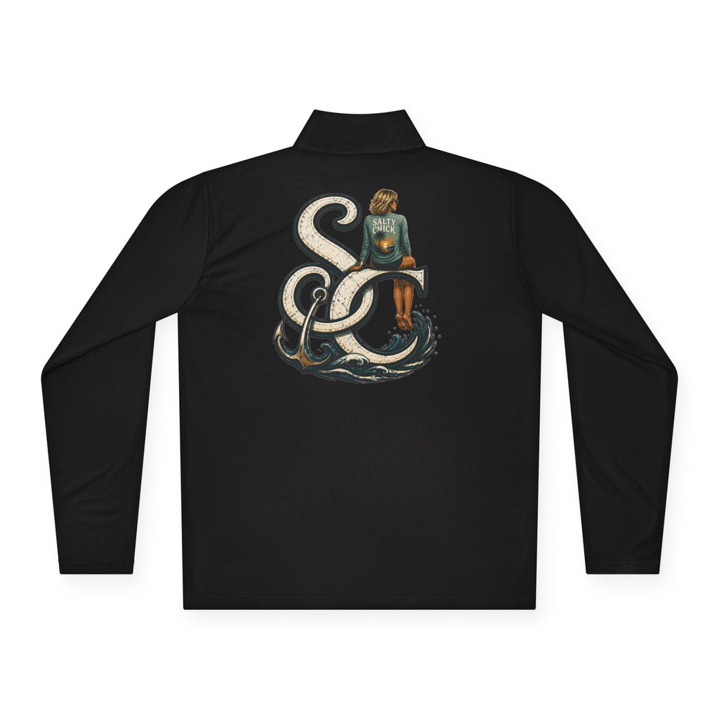 Quarter-Zip Performance Pullover — SC Logo blonde