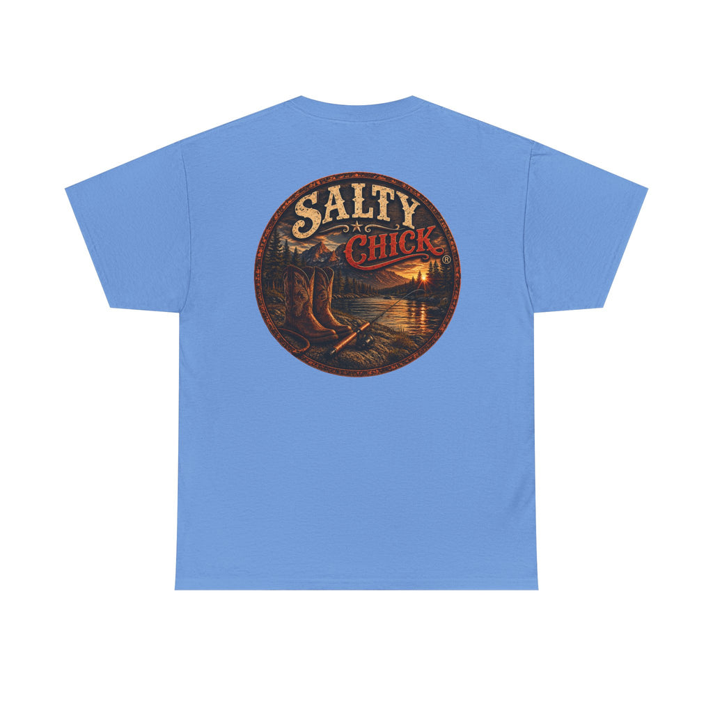 Salty Chick Boots & Bait Cotton Tee – Fishing