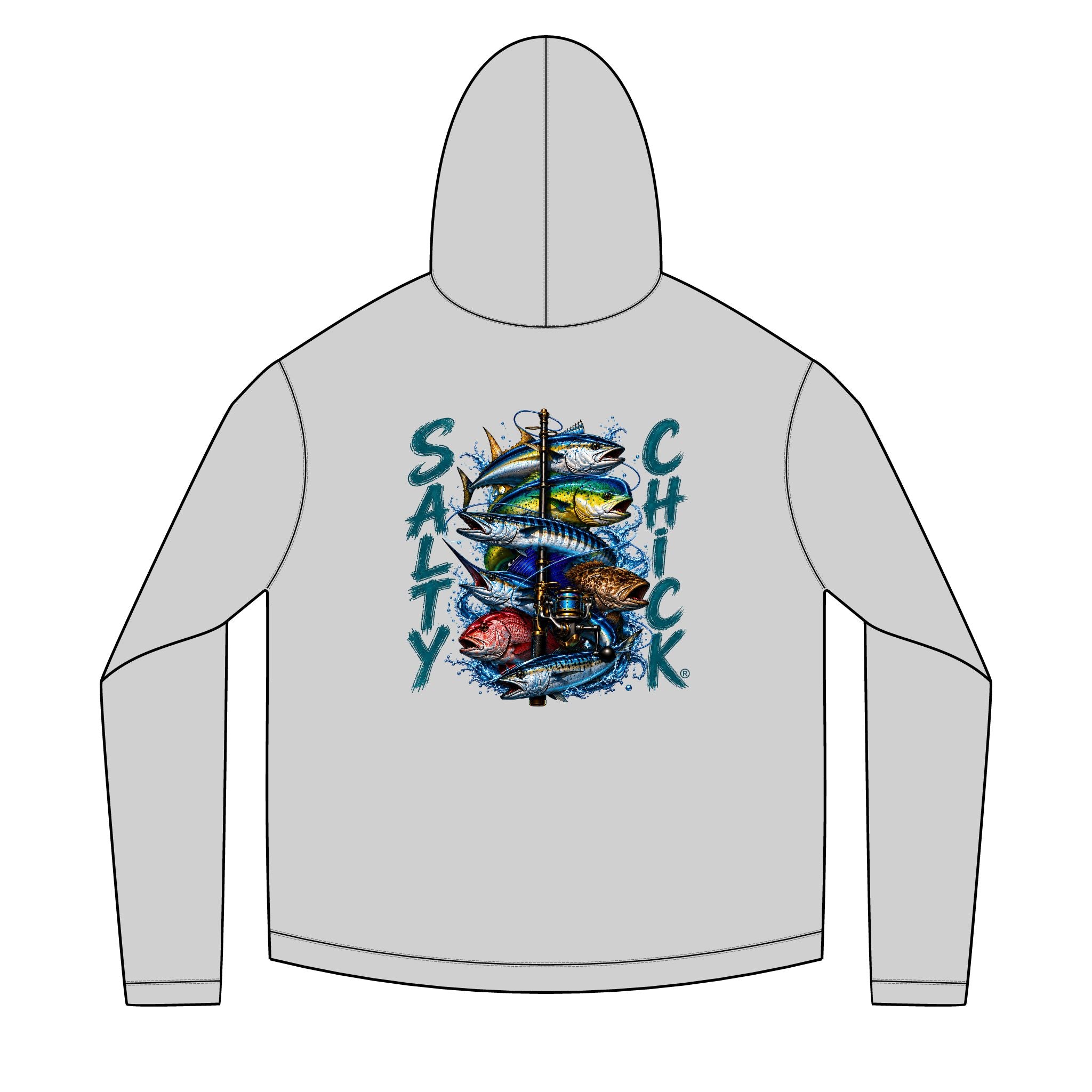 Salty Chick Salt & Cast Long Sleeve Solar Hoodie – Fishing
