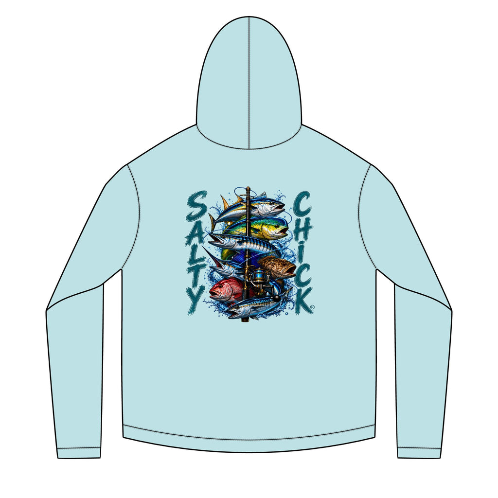 Salty Chick Salt & Cast Long Sleeve Solar Hoodie – Fishing