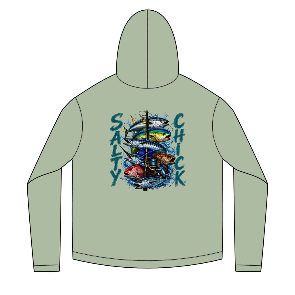 Salty Chick Salt & Cast Long Sleeve Solar Hoodie – Fishing