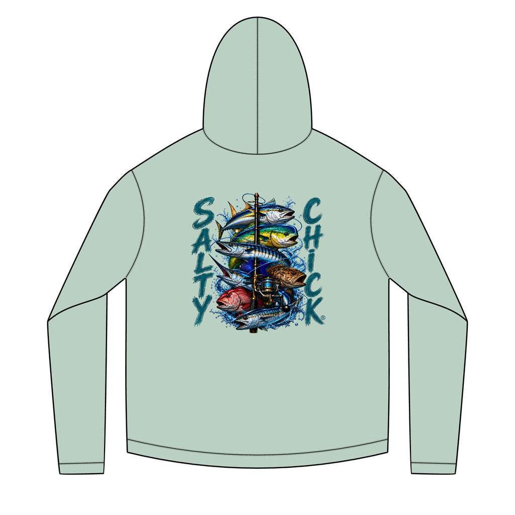 Salty Chick Salt & Cast Long Sleeve Solar Hoodie – Fishing