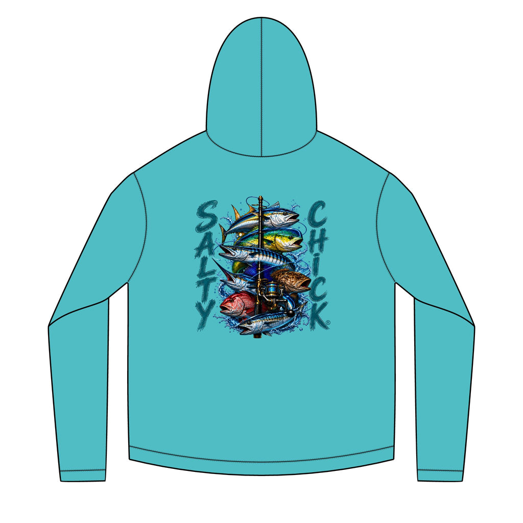 Salty Chick Salt & Cast Long Sleeve Solar Hoodie – Fishing