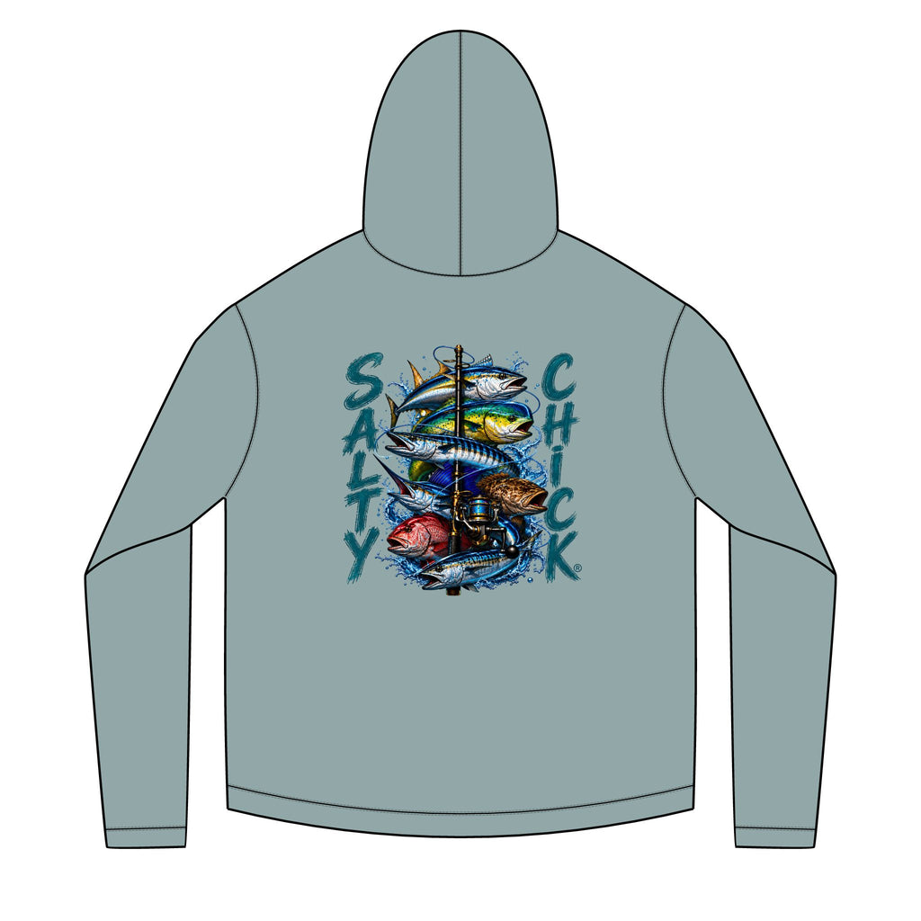 Salty Chick Salt & Cast Long Sleeve Solar Hoodie – Fishing