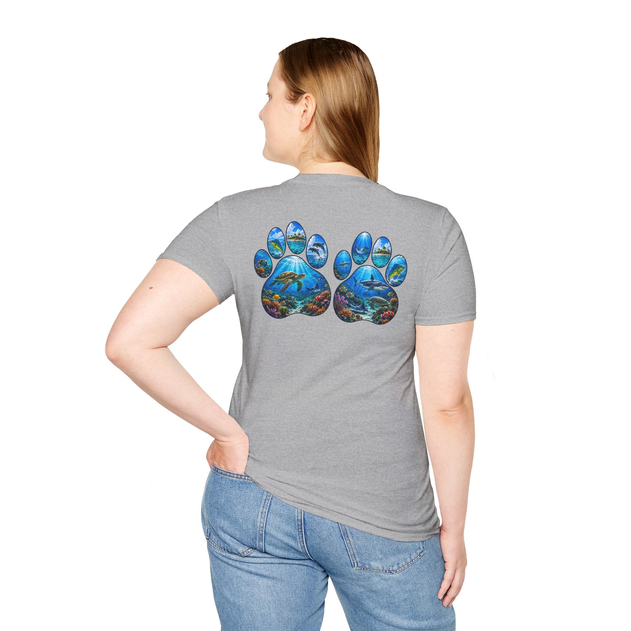 Salty Chick Dog Paws Cotton Tee – Coastal Life
